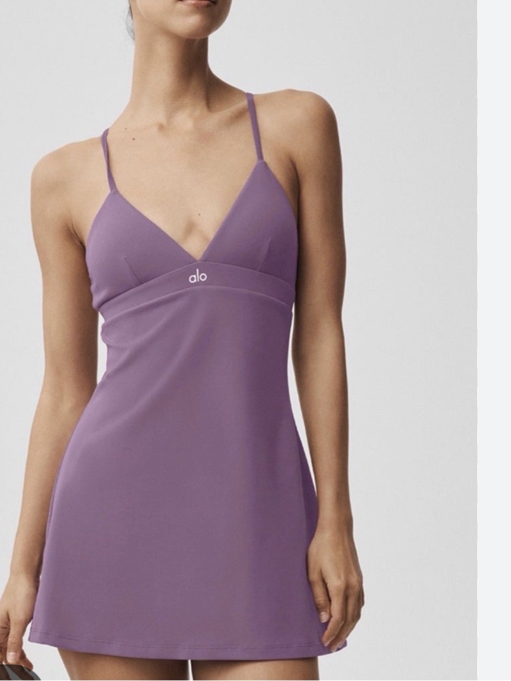 ALO Yoga Airbrush Splendor Dress in Plum Kiss Women’s Size Small